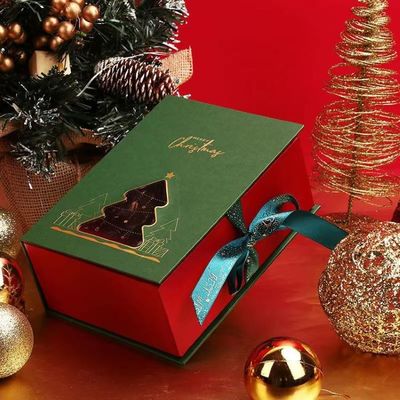 Santa Claus Paper Custom Printed Cosmetic Boxes Xmas Packaging Boxes