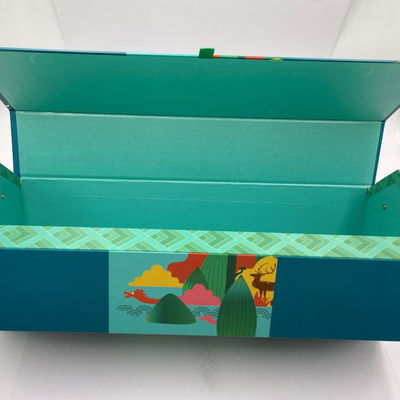 Custom Zongzi paper box eco custom handmade paper gift box luxury cardboard paper box with your logo gold foil