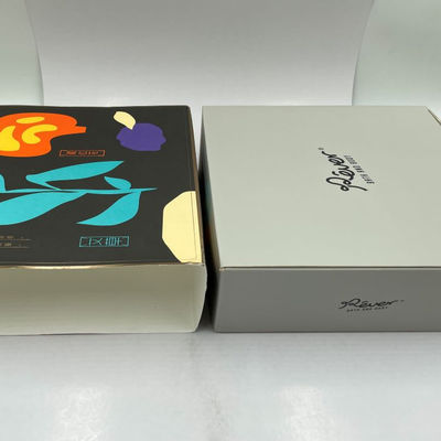 Customized Ivory Gift Box With Changeable Ribbon And Sleeve Closure