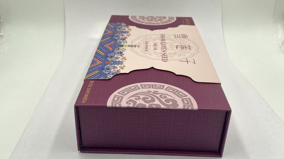 Wholesale Custom Luxury Rigid Cardboard Drawer Book Shape Gift Box With Satin Silk Insert