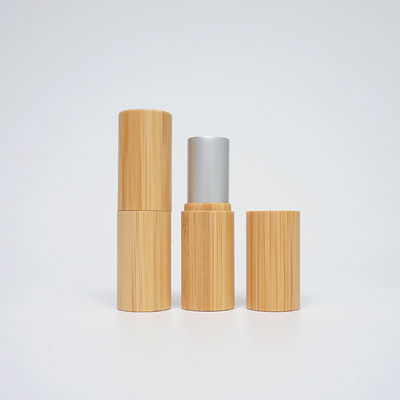 Custom Logo Bamboo Twist up Lipstick Tubes 5g Eco Friendly Empty Mini Unique Lip Balm Tube with Customized Accepted