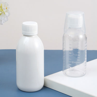 120ml 125ml 200ml 250ml 300ml 500ml Green Amber PET Vitamin Liquid Boston Plastic Bottle with CRC Cap and Cup