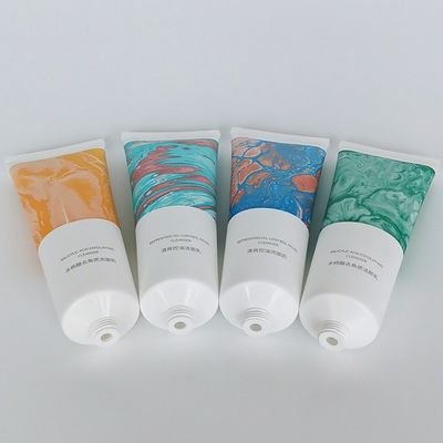 100ml Green Squeeze Tube Offset Printing Cosmetic Container with Screw Flip TOP Recycled Bioplastic Tube