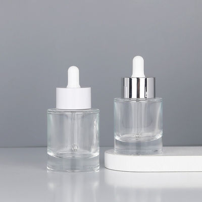 15ml 1oz 30ml 50ml Clear Frosted Glass Oil Bottle Green Transparent Dropper Bottle for Cosmetics Packaging Sealing Type