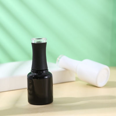 8ML 10ML 15ML Glass Bottle With Plating Window Cap for Gel Nail Polish Base Material Glass Customized Colors Vials