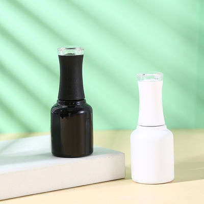 8ML 10ML 15ML Glass Bottle With Plating Window Cap for Gel Nail Polish Base Material Glass Customized Colors Vials