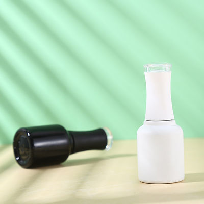8ML 10ML 15ML Glass Bottle With Plating Window Cap for Gel Nail Polish Base Material Glass Customized Colors Vials