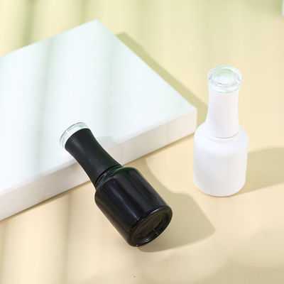 8ML 10ML 15ML Glass Bottle With Plating Window Cap for Gel Nail Polish Base Material Glass Customized Colors Vials