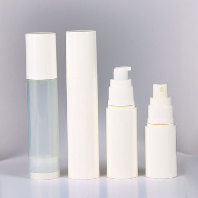 Senior PAK Manufacture PP White Matte Vacuum Bottle 15ml 30 50ml Airless Bottle Bottling Spray Emulsion Customized Accepted