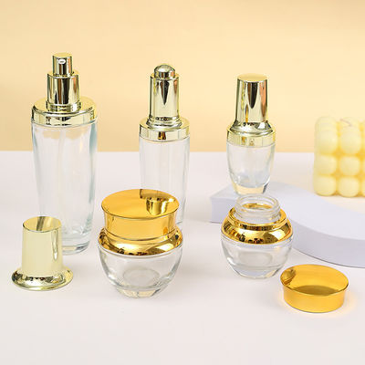 Printing Handling Decoration Firing 100ml Glass Spray Bottle for Body Oil Economical Custom Logo Design Golden Glass Bottles