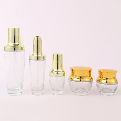 Printing Handling Decoration Firing 100ml Glass Spray Bottle for Body Oil Economical Custom Logo Design Golden Glass Bottles