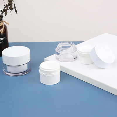 Custom Global Recycled PCR PLA Material Biodegradable Cosmetic Packaging Containers Plastic Acrylic Cream Jar with Replacement