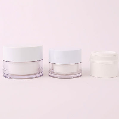 Custom Global Recycled PCR PLA Material Biodegradable Cosmetic Packaging Containers Plastic Acrylic Cream Jar with Replacement