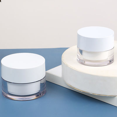 Custom Global Recycled PCR PLA Material Biodegradable Cosmetic Packaging Containers Plastic Acrylic Cream Jar with Replacement
