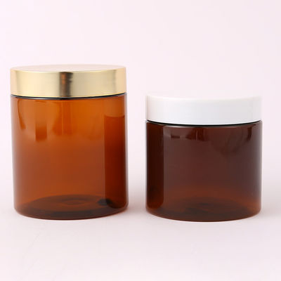 30ml 40ml 50ml 60ml 80ml 100ml 120ml 200ml 250ml 400ml 500ml 1L Chocolate PET Plastic Cream Jar for Food Collar Material