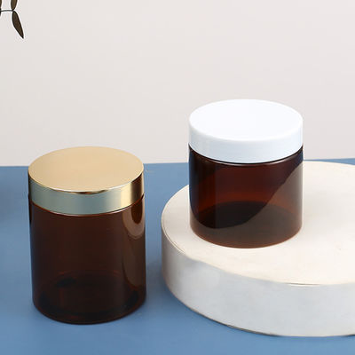 30ml 40ml 50ml 60ml 80ml 100ml 120ml 200ml 250ml 400ml 500ml 1L Chocolate PET Plastic Cream Jar for Food Collar Material