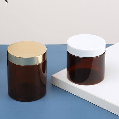 30ml 40ml 50ml 60ml 80ml 100ml 120ml 200ml 250ml 400ml 500ml 1L Chocolate PET Plastic Cream Jar for Food Collar Material