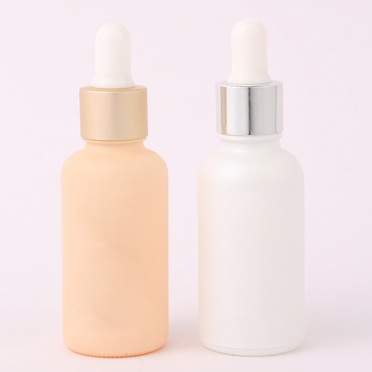 Matte Color Frosted Dropper Bottle With Nitrile Rubber Dropper