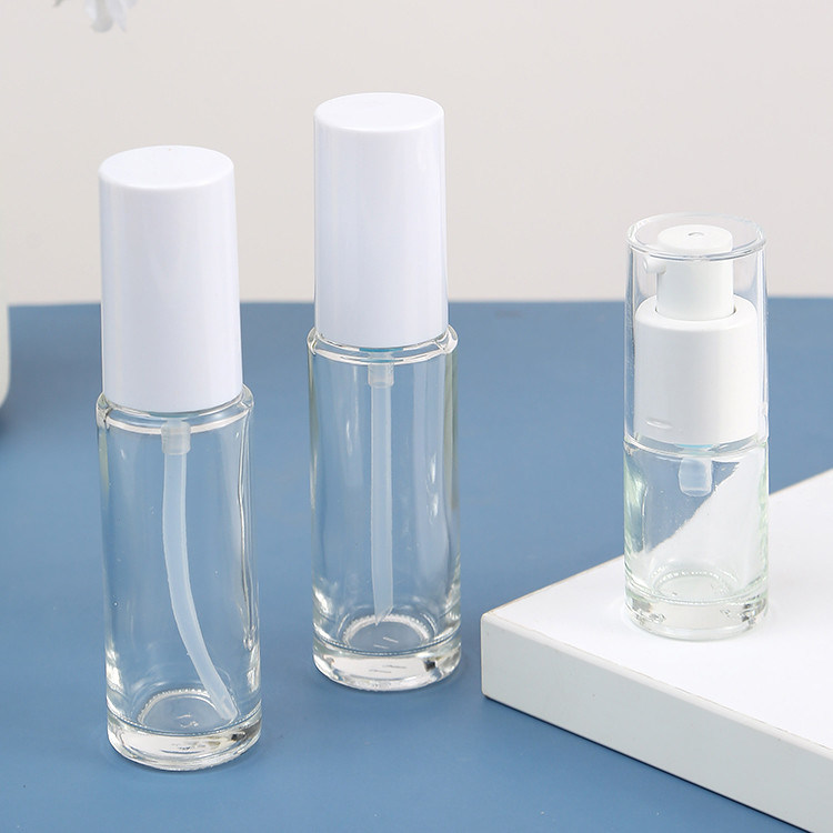 10ml 15ml Transparent Empty Frost Custom Clean Perfume Glass Bottle with Serum Pump NO Reed Diffuser NO Mess NO Waste